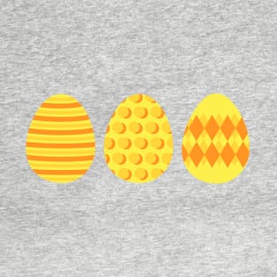 Eggspert Easter Eggs - Decorated Eggs in Yellow and Orange T-Shirt